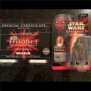 Star Wars Episode 1 Commtech talking Action figure! - Mace Windu